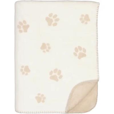 Cawö Cawö We love dogs 62470 Woonplaid 150x200 natur/beige