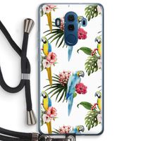 Kleurrijke papegaaien: Huawei Mate 10 Pro Transparant Hoesje met koord
