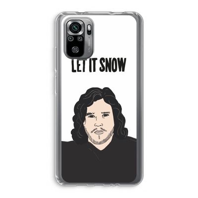 Let It Snow: Xiaomi Redmi Note 10S Transparant Hoesje