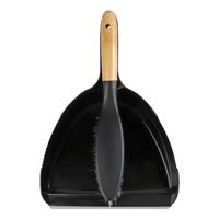 Stoffer En Blik Zwart Met Bamboe