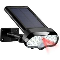 16 LEDs lamp dimbare Solar Powered wand lamp outdoor IP65 waterdichte tuin beveiliging nachtlampje