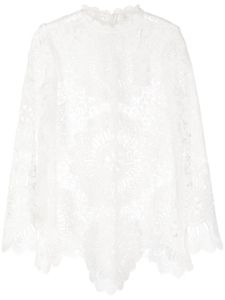 ZIMMERMANN blouse à fleurs en dentelle - Blanc