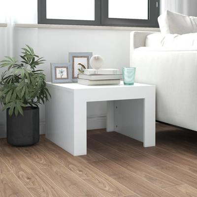 Salontafel 50x50x35 cm bewerkt hout wit