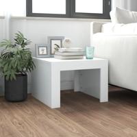 Salontafel 50x50x35 cm bewerkt hout wit