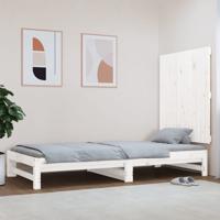 Wandhoofdbord 82,5x3x90 cm massief grenenhout wit
