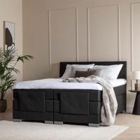 Elektrische Boxspringset Julia Zwart 90x210 90x210 Cm Incl. Montage Elektrisch Verstelbaar & Medium Dekbed Discounter - Dekbed-Discounter.nl