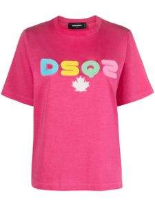 DSQUARED2 t-shirt en coton à logo imprimé - Rose