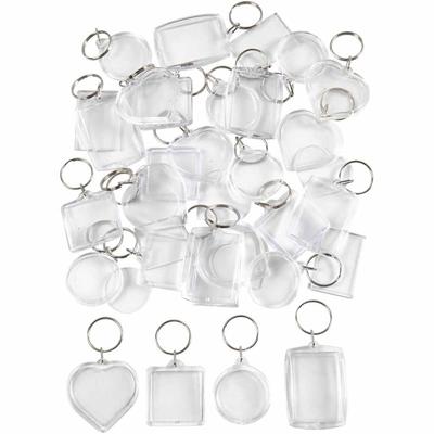Creativ Company Sleutelhanger, afm 40-50 mm, 100 stuk/ 1 doos