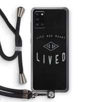 To be lived: Samsung Galaxy A31 Transparant Hoesje met koord