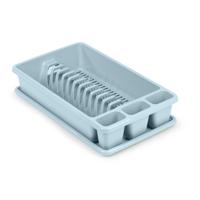 Plasticforte Afdruiprek met lekbak - ijsblauw - 45 x 26 cm - afwasrek