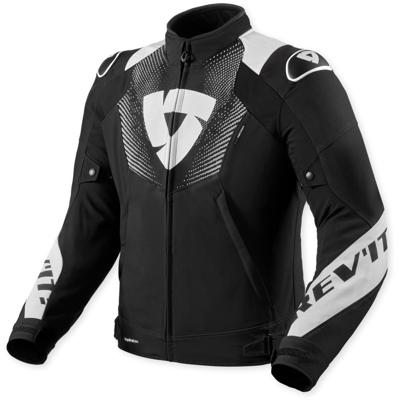 REV'IT! Hyperspeed 3 H2O jacket, Textiel motorjas heren, Zwart Wit