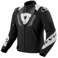 REV'IT! Hyperspeed 3 H2O jacket, Textiel motorjas heren, Zwart Wit
