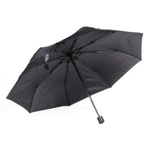 Paraplu mini - zwart - opvouwbaar - 93 x 55 cm - reisparaplu - compact