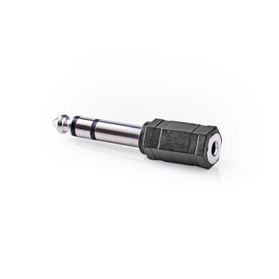 Nedis Stereo-adapter 6,35 naar 3,5 mm vernikkeld