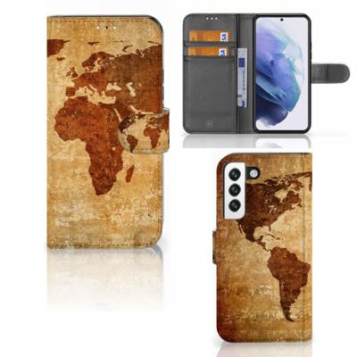Samsung Galaxy S22 | Flip Cover | Wereldkaart