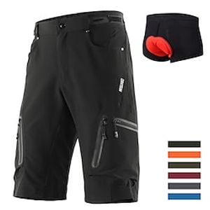 Arsuxeo Voor heren MTB shorts Fietsbroek Fietsen Short / Broekje Broeken / Regenbroek / Overbroek Comfortabel Passend Bergracen Wegwielrennen Sport 3D-pad Ademend Sneldrogend Vochtregelerend Zwart Lightinthebox