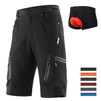 Arsuxeo Voor heren MTB shorts Fietsbroek Fietsen Short / Broekje Broeken / Regenbroek / Overbroek Comfortabel Passend Bergracen Wegwielrennen Sport 3D-pad Ademend Sneldrogend Vochtregelerend Zwart Lightinthebox