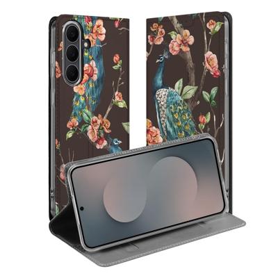 Book Cover Samsung Galaxy S25 FE Pauw met Bloemen