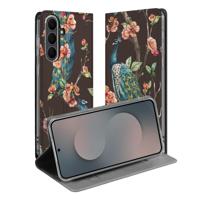 Book Cover Samsung Galaxy S25 FE Pauw met Bloemen