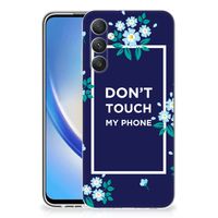 Samsung Galaxy A05S Silicone-hoesje Flowers Blue DTMP