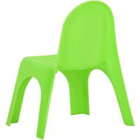 The Living Store Kindermeubelset - Tafel en stoelen - 100% PP - Rood - Groen - Geel - Blauw - 55x55x37.5cm - - thumbnail