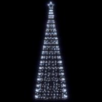 LED-kerstboom 550 LEDs koud wit 304 cm