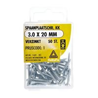 Spaanpl.schr. 3.0x20mm 50st - Deltafix