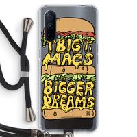 Big Macs Bigger Dreams: OnePlus Nord CE 5G Transparant Hoesje met koord Big Macs Bigger Dreams: OnePlus Nord CE 5G Transparant Hoesje met koord