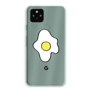 Spiegelei: Google Pixel 5a 5G Transparant Hoesje