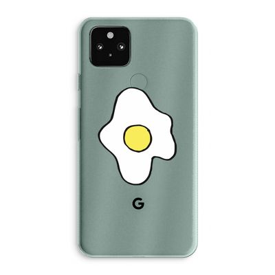 Spiegelei: Google Pixel 5a 5G Transparant Hoesje