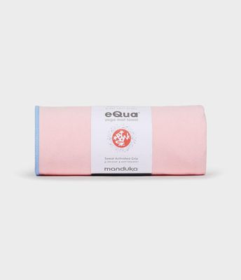 Manduka eQua Yogamat Handdoek - Coral (182 x 67 cm)