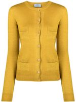 Prada Pre-Owned cardigan en cachemire mélangés - Jaune - thumbnail