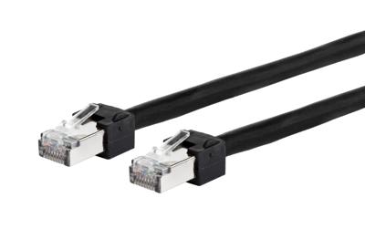 Metz Connect 13084F5000-E RJ45 Netwerkkabel, patchkabel CAT 5e S/UTP 5 m Zwart Geschikt voor sleepketting, PUR-mantel, UV-bestendig 1 stuk(s)