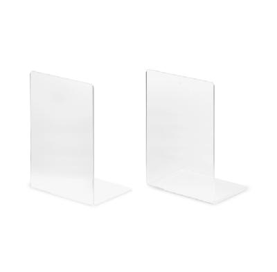 LIROdesign Boekensteun Transparant (set van 2 stuks) - per stuk