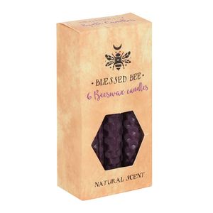 Bijenwas Spell Kaarsen Paars - 6 kaarsen)