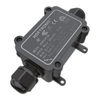 Lasdoos IP68 Waterdicht - 126x62x39mm - 2 ingangen - voor 2 en 3 aderige kabels (4-11mm)