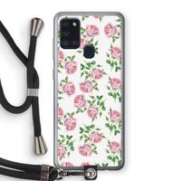 Kleine roosjes: Samsung Galaxy A21s Transparant Hoesje met koord
