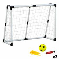 Voetbaldoel Colorbaby 131 x 101 x 59 cm (2 Stuks)