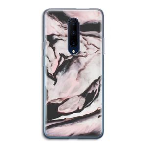 Roze stroom: OnePlus 7 Pro Transparant Hoesje