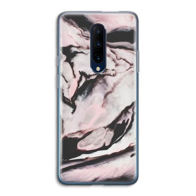 Roze stroom: OnePlus 7 Pro Transparant Hoesje
