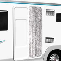 VidaXL Vliegengordijn 56x200 cm chenille bruin en beige