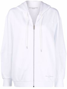 Stella McCartney hoodie à plaque logo - Blanc