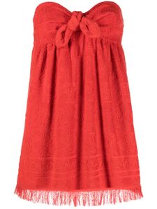 ZIMMERMANN robe courte Alight en tissu éponge - Rouge