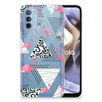 Motorola Moto G31 | G41 | TPU Hoesje | Flamingo Triangle