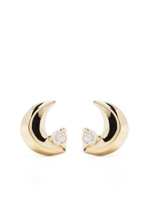Adina Reyter puce d'oreille en or 14ct pavée de diamants