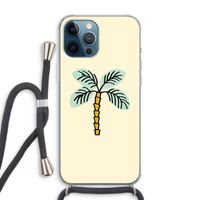 Palmboom: iPhone 12 Pro Max Transparant Hoesje met koord