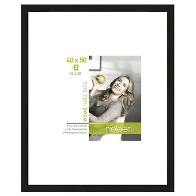 Nielsen Design nielsen fotolijst 8988021 apollon zwart 40x50 / 24x30 cm