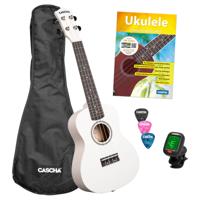 Cascha CUC106S concert ukelele set wit