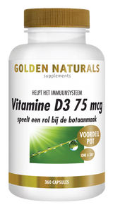 Golden Naturals Vitamine D3 75 mcg