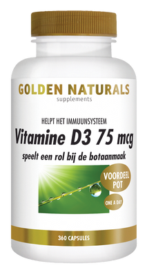 Golden Naturals Vitamine D3 75 mcg